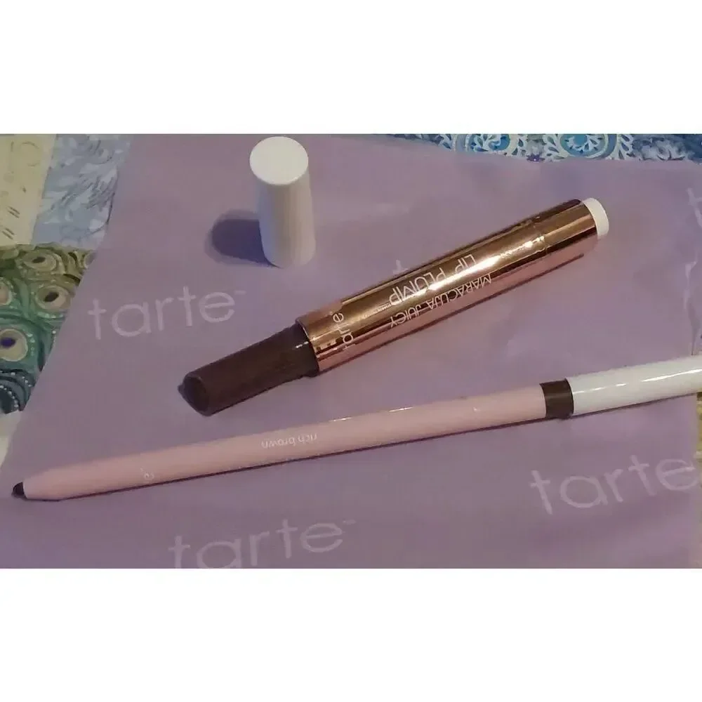 NIB~TARTE COSMETICS Marajuca Juicy Lip Plump & Lip Liner Duo in Rich Neutrals